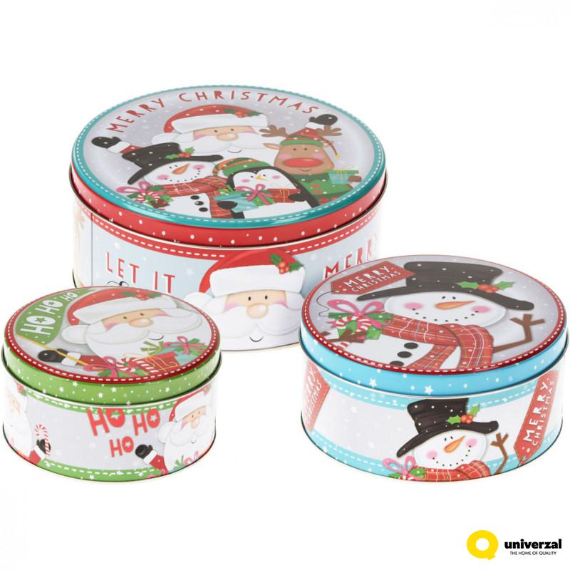 KUTIJA NOVOGODIŠNJA METALNA 3/1 OKRUGLA 170483840 