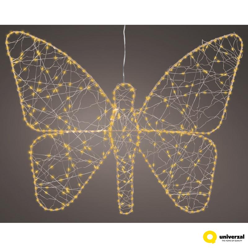 LEPTIR NOVOGODIŠNJI SA LAMPICAMA 58X43CM OUTDOOR 490654 