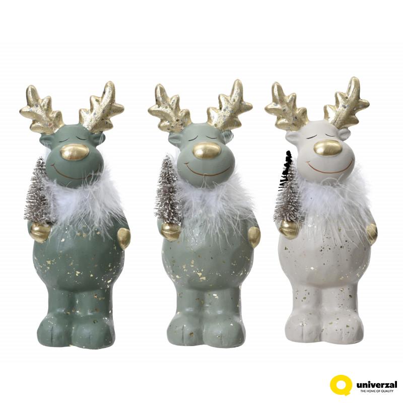 FIGURA NOVOGODIŠNJA JELEN 22CM 531642 