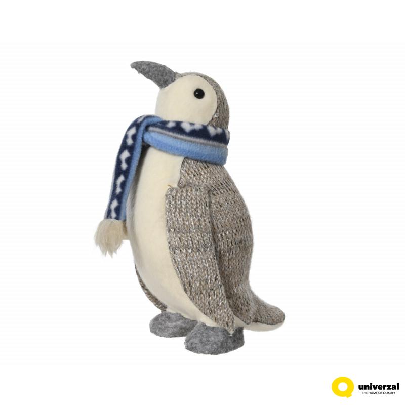 UKRAS DEKORATIVNI PINGVIN 26CM KREM 729544 
