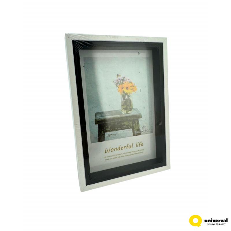 RAM ZA SLIKE 10X15CM W1222GS BELO-CRNI 