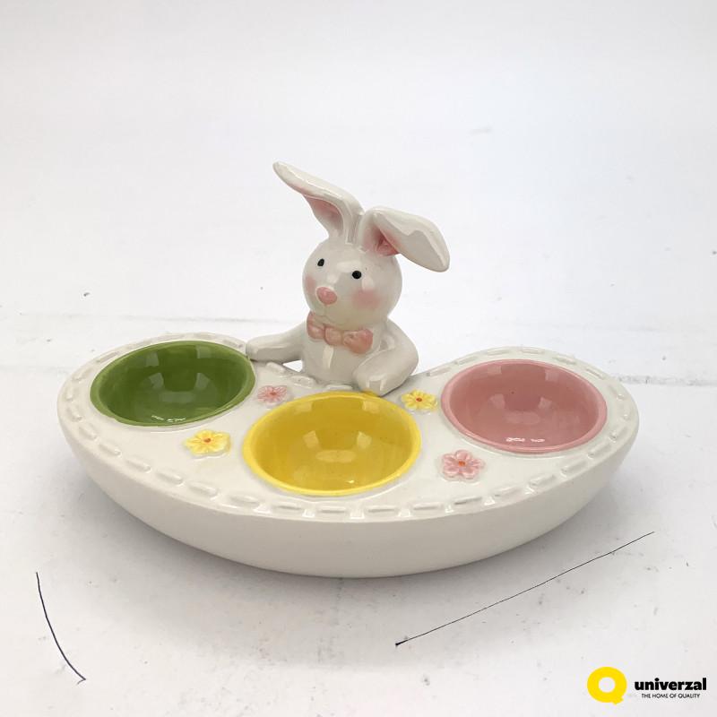 TANJIR USKRŠNJI KERAMIČKI ZA JAJA ZEC A2311 