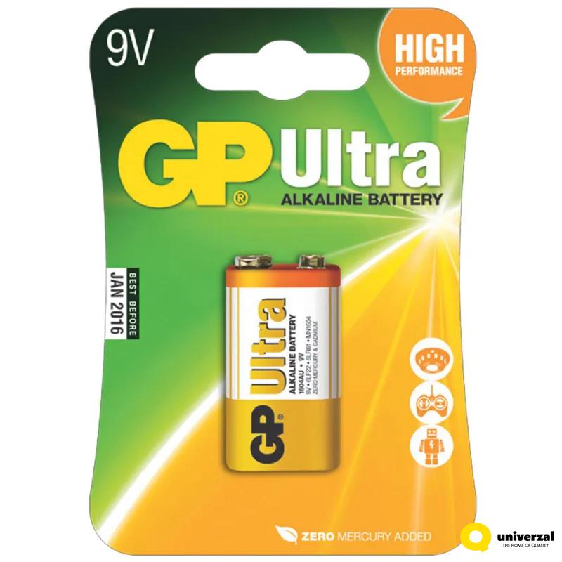 BATERIJE GP ULTRA 1/1 6LF22 9V ALKALNA 