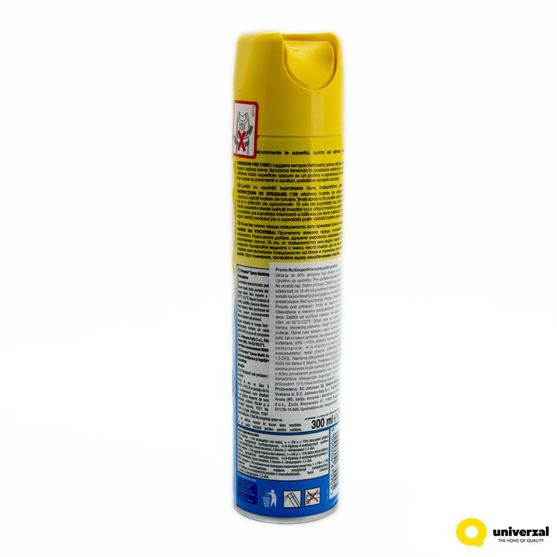 SPREJ PRONTO ZA SVE POVRŠINE ANTISTATIK 300ml. 