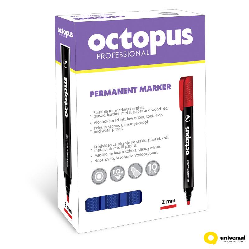 MARKER PLAVI PERMANENT OKRUGLI VRH OCTOPUS UNL-0421 