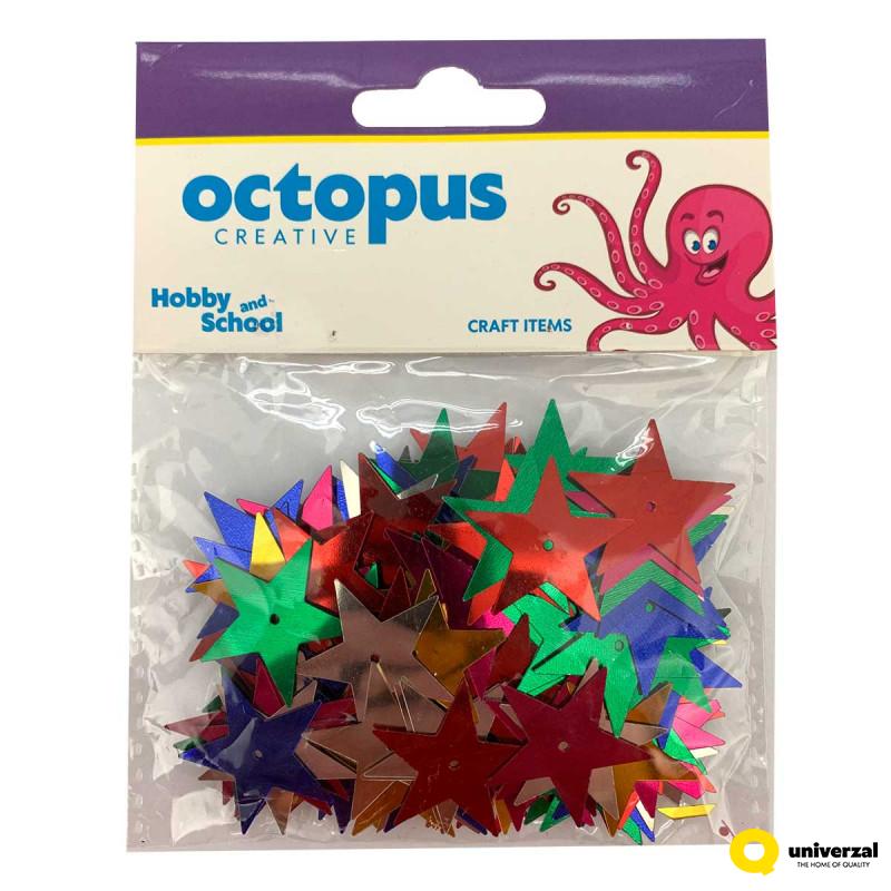 DEKORATIVNE KONFETE ZVEZDE 25X25mm 14g OCTOPUS UNL-0835 