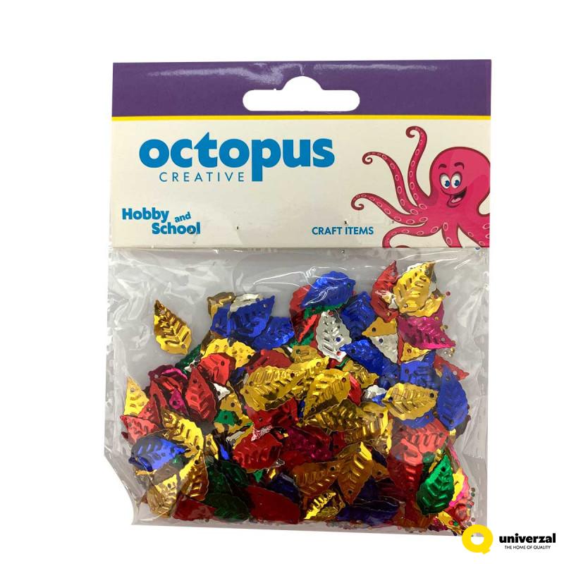 DEKORATIVNE KONFETE LIST 15X9mm 14g OCTOPUS UNL-0846 