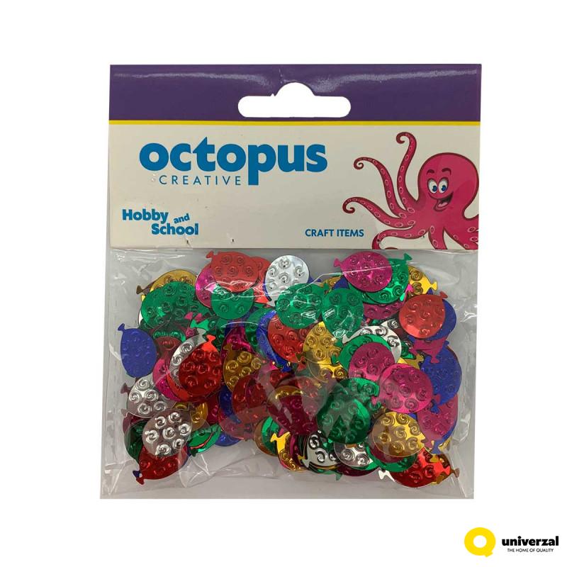 DEKORATIVNE KONFETE BALONI 11X15mm 14g OCTOPUS UNL-0851 