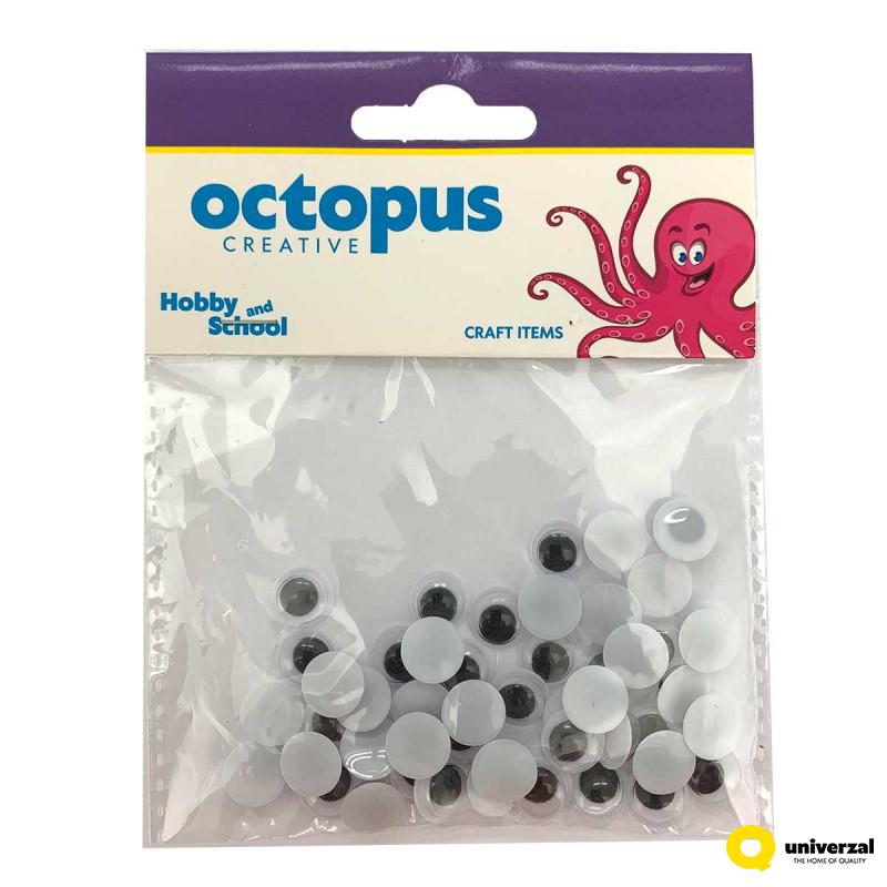 DEKORATIVNE OČI 10mm 50kom OCTOPUS UNL-0860 