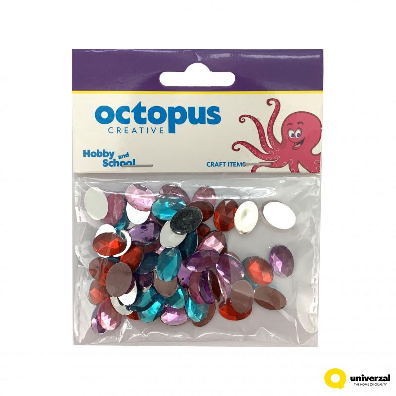 DEKORATIVNI CIRKONI OVALNI 14X10mm 80kom octopus UNL-0907 