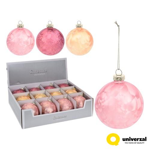 KUGLA NOVOGODIŠNJA STAKLENA 80MM PRETTY ACT400600 