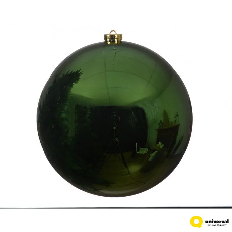 KUGLA NOVOGODIŠNJA 14CM ZELENA 022373 