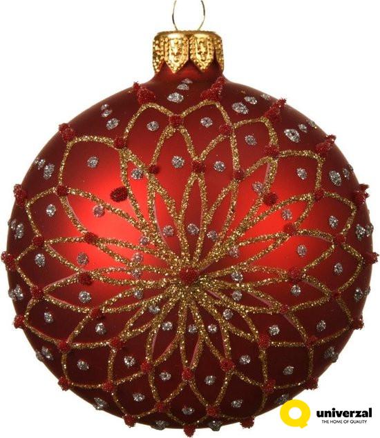 KUGLA NOVOGODIŠNJA 8CM CRVENA 05.0095 