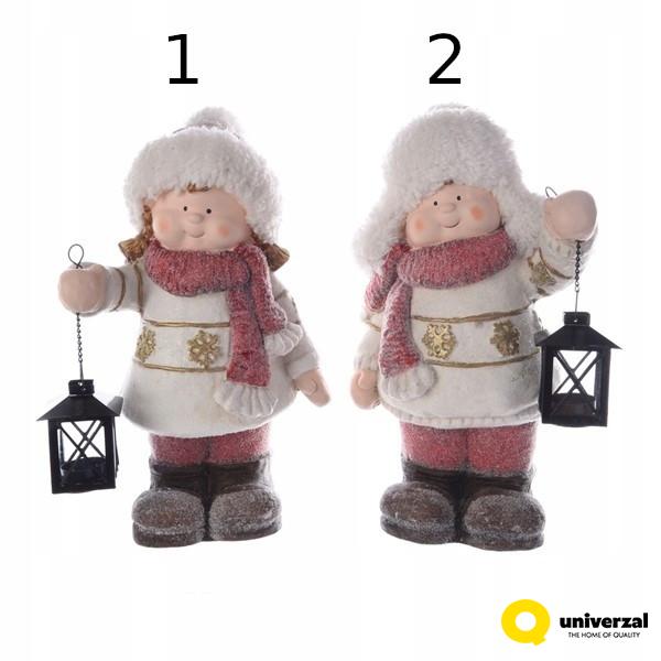 FIGURA DEČAK SA LAMPOM NOVOGODIŠNJA 24.5X16X42.5CM 53.0033 