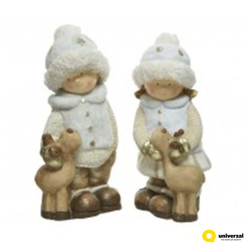 DEKORATIVNA FIGURA DECA SA JELENOM 530651 