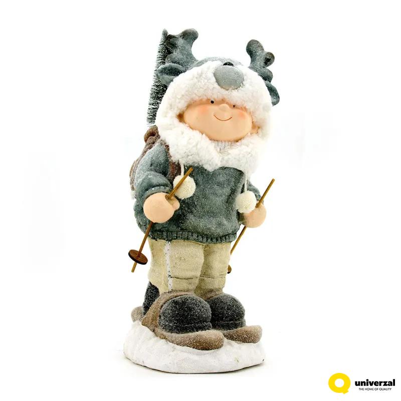 NOVOGODIŠNJA  FIGURA DECA SA SKIJAMA 530757 