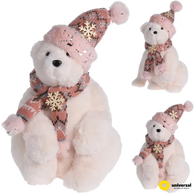 PLIŠANI ROZA MEDVED 31CM YZT001350 