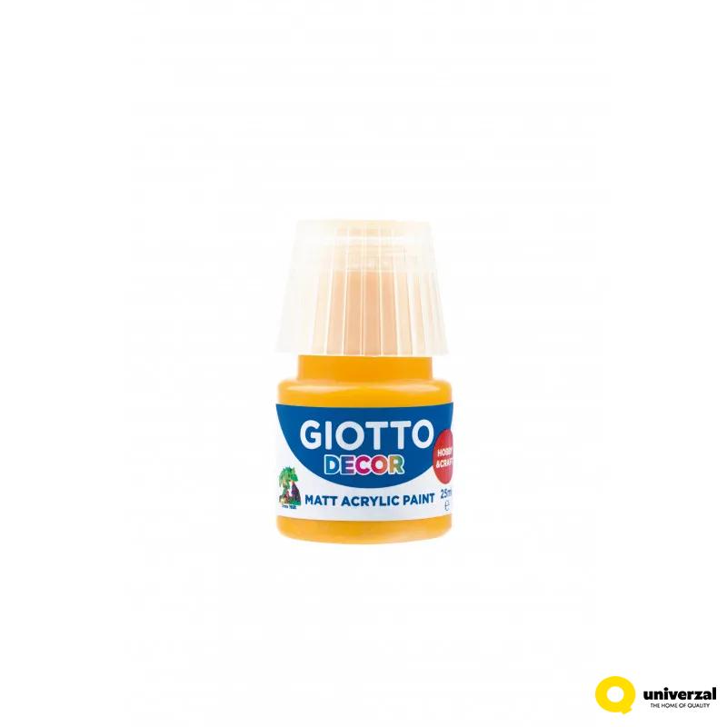 BOJA AKRILNA ŽUTA GIALLO ORO 25ML GIOTTO DECOR 538103 