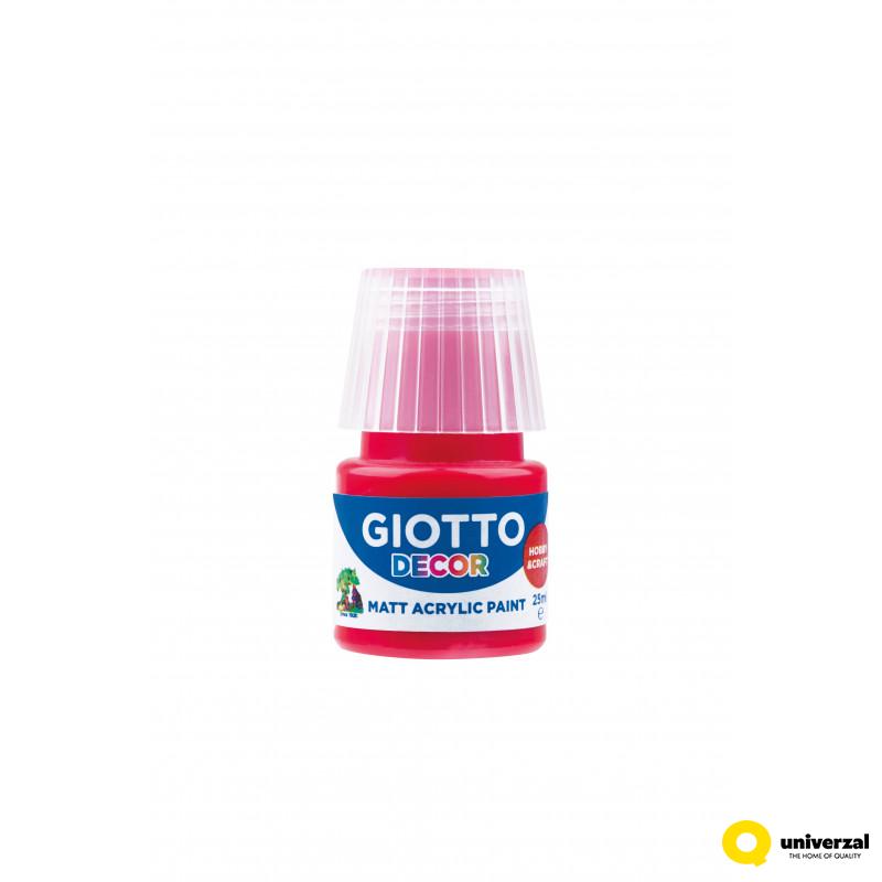 BOJA AKRILNA CRVENA SCARLET 25ML GIOTTO DECOR 538108 