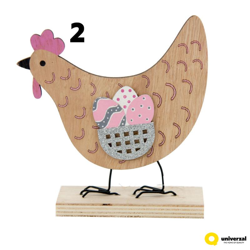 FIGURA USKRŠNJA KOKOŠKA DRVENA 18CM DH9215180 