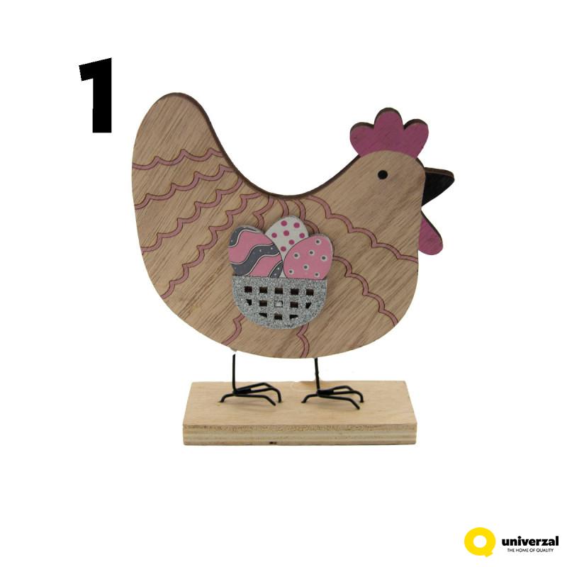 FIGURA USKRŠNJA KOKOŠKA DRVENA 18CM DH9215180 