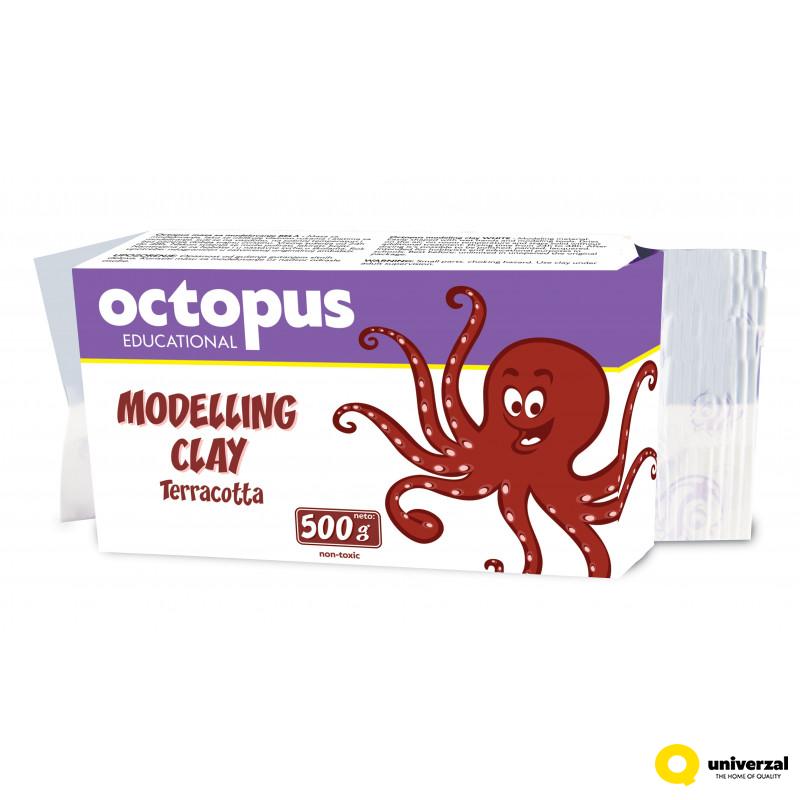 MASA ZA MODELOVANJE TERAKOTA 500g OCTOPUS UNL-1982 