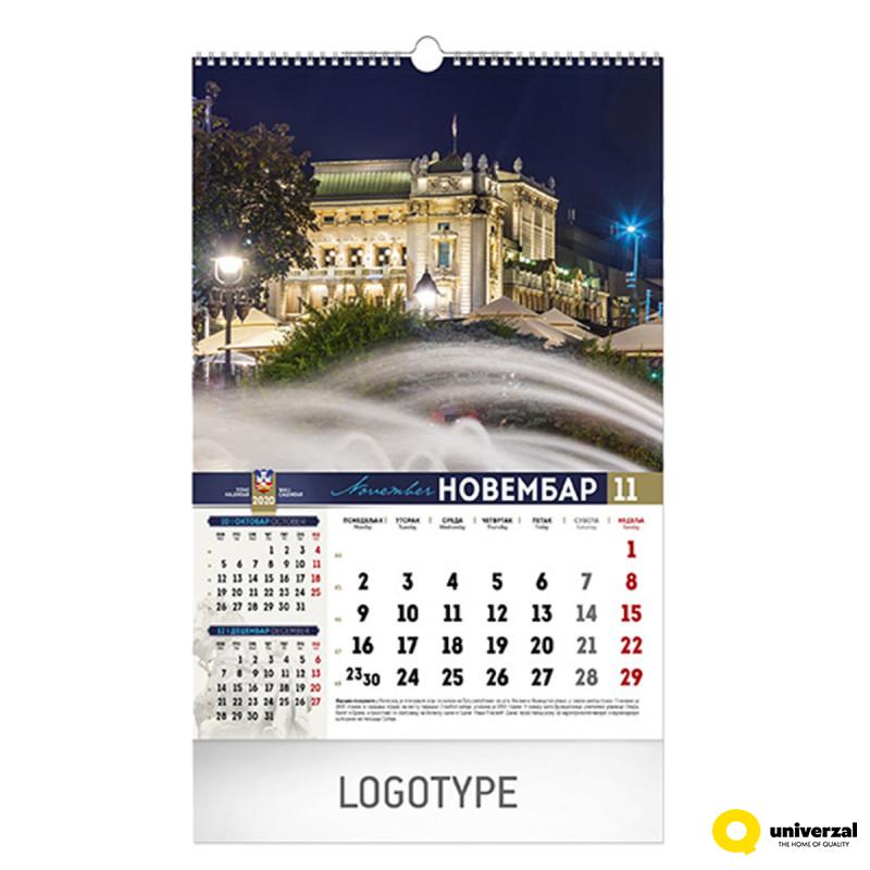 70.067 KALENDAR BEOGRAD 13 LISTA B3 