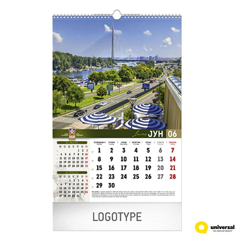 70.067 KALENDAR BEOGRAD 13 LISTA B3 
