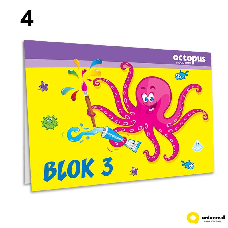 BLOK ZA CRTANJE BR.3 OCTOPUS UNL-0063 