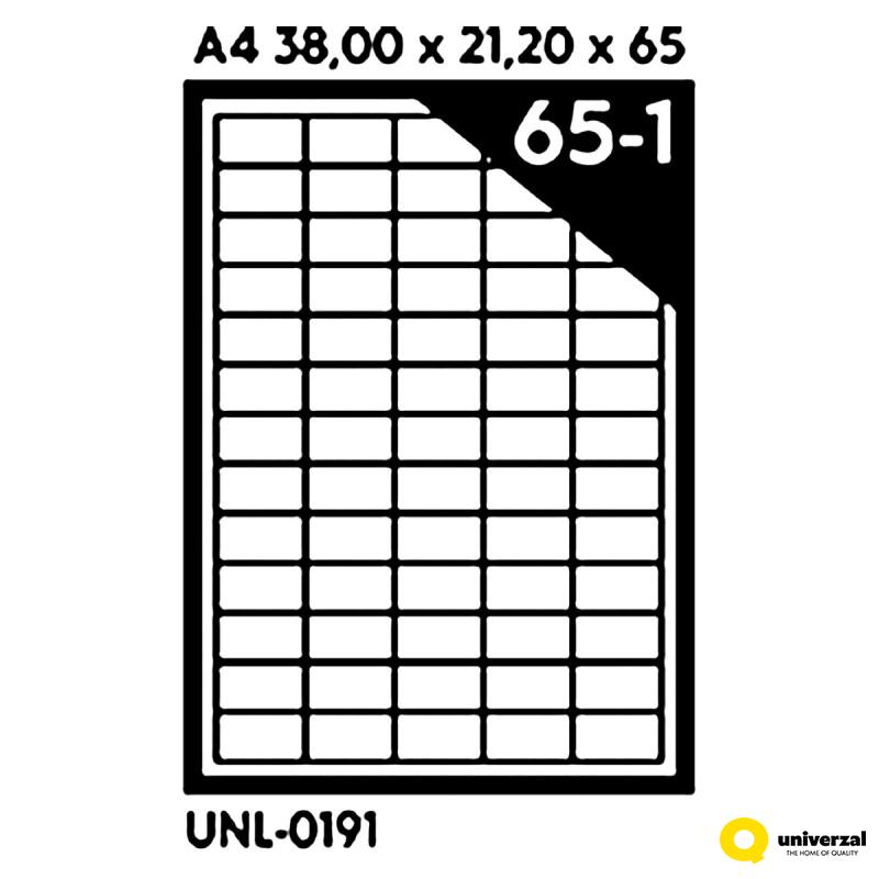 NALEPNICE A4 OCTOPUS 38X21.2 100/1 65 NALEPNICE UNL-0191 