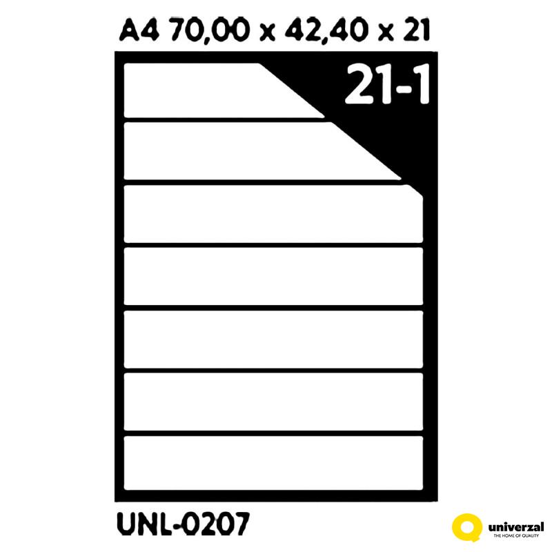 NALEPNICE A4 OCTOPUS 70X42.4 100/1 21 NALEPNICA UNL-0207 