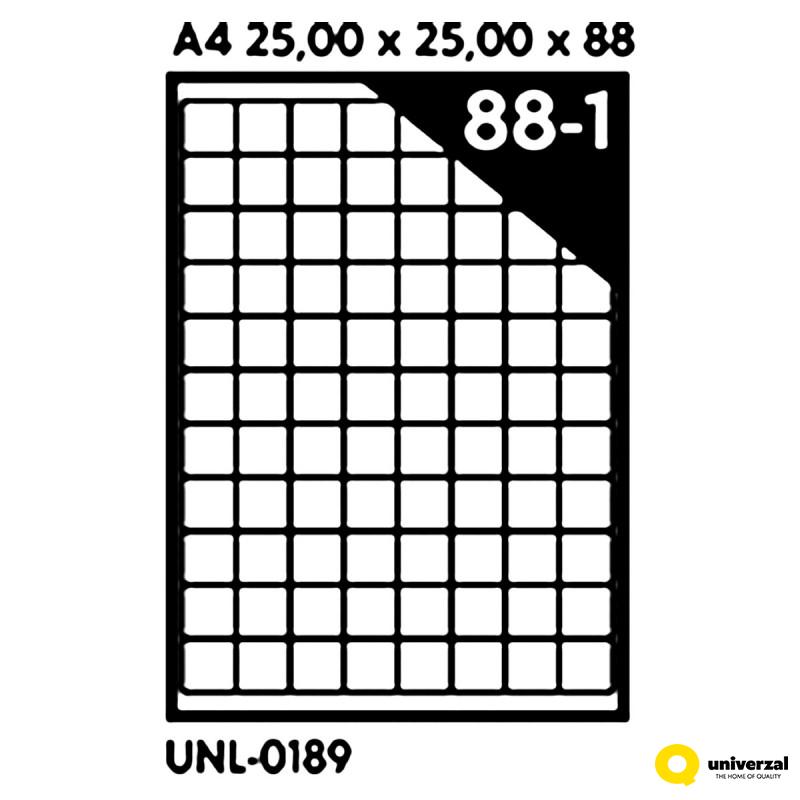 NALEPNICE A4 OCTOPUS 25X25 100/1 88 NALEPNICA UNL-0189 