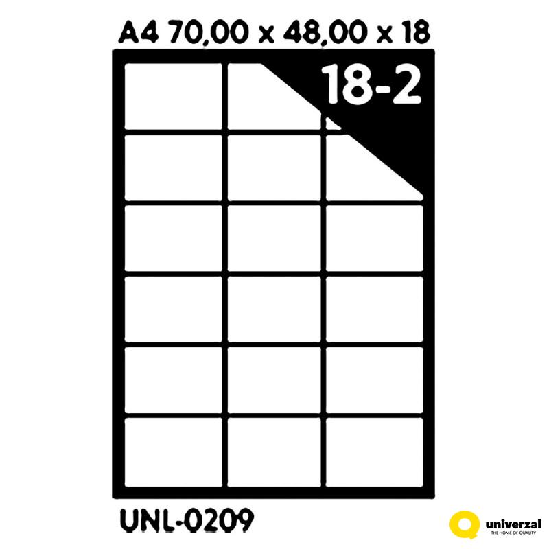 NALEPNICE A4 OCTOPUS 70X48 100/1 18 NALEPNICA UNL-0209 