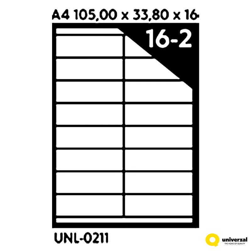 NALEPNICE A4 OCTOPUS 105X33,8 100/1 16 NALEPNICA UNL-0211 