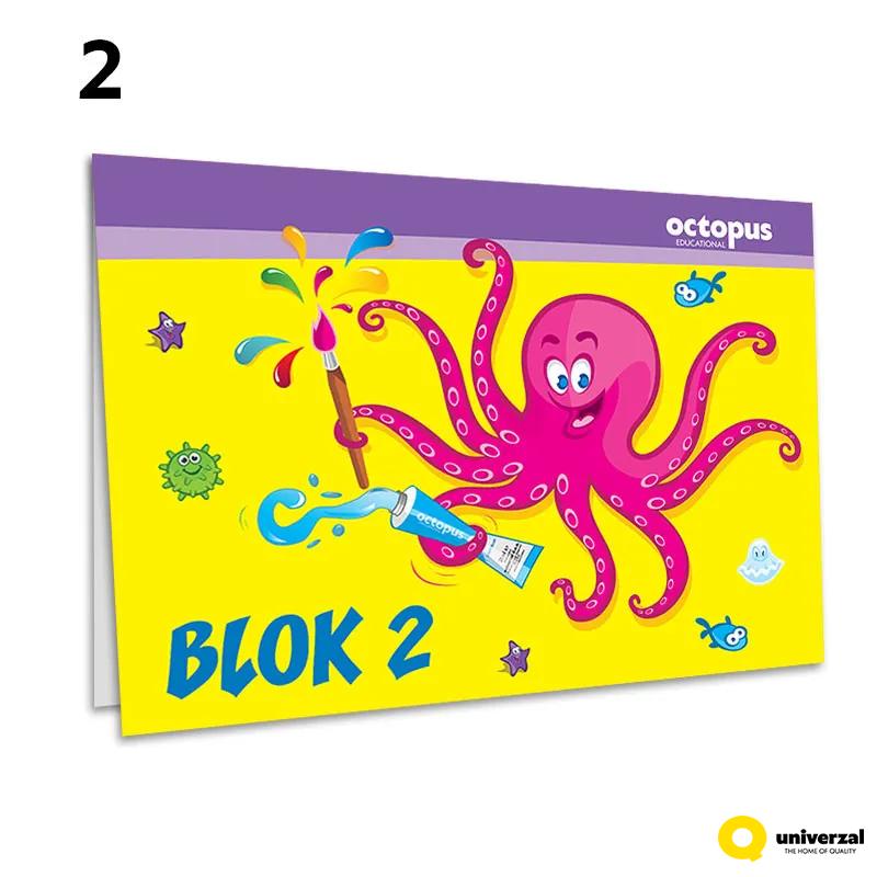 BLOK ZA CRTANJE BR.2 OCTOPUS UNL-0066 