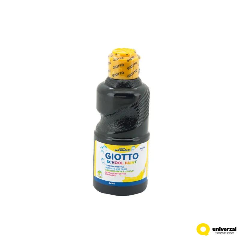 TEMPERA 250ml GIOTTO CRNA VODOPERIVA 530824 