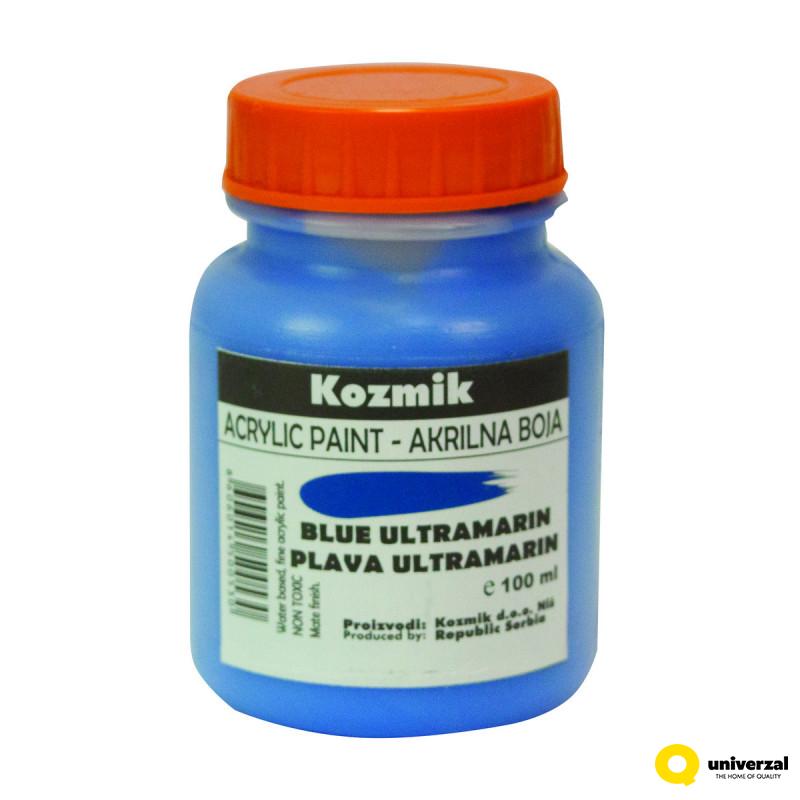 BOJA AKRILNA PLAVA ULTRAMARIN 100ml KOZMIK 