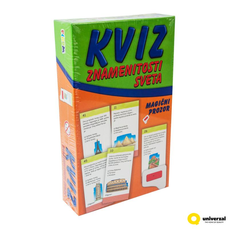 KVIZ ZNAMENITOSTI SVETA DRUŠTVENA IGRA NOVA PIKOM 