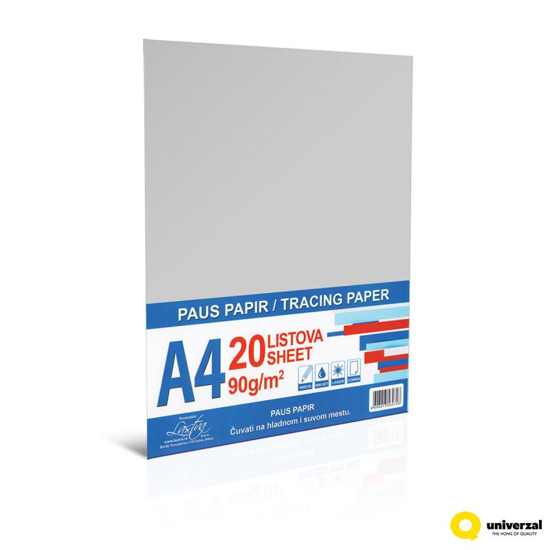 PAUS PAPIR A4 20/1 90g 
