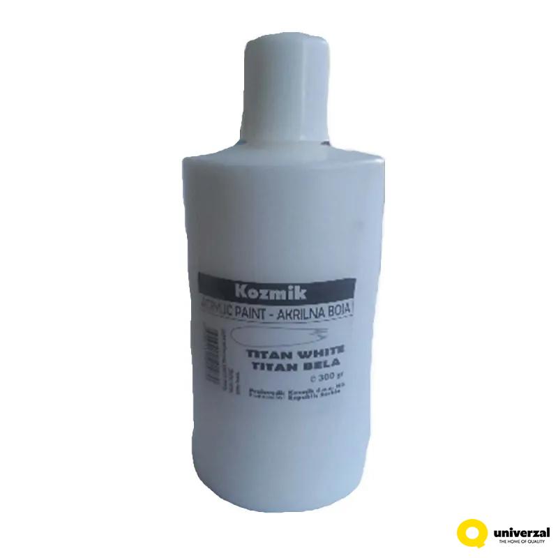 BOJA AKRILNA BELA TITAN 300ml KOZMIK 