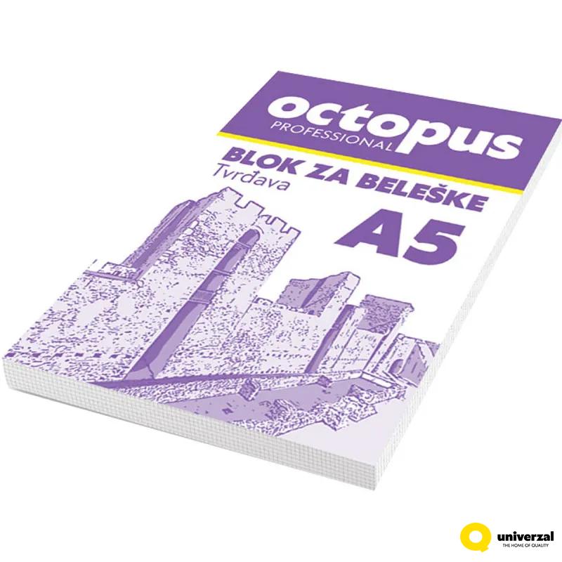 BLOK ZA BELEŠKE A5 50L OCTOPUS UNL-0525 