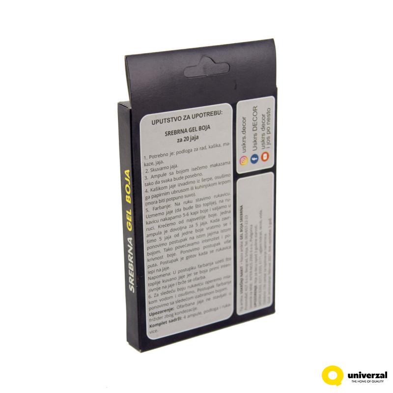 USKRŠNJA GEL BOJA ZA JAJA SREBRNA 