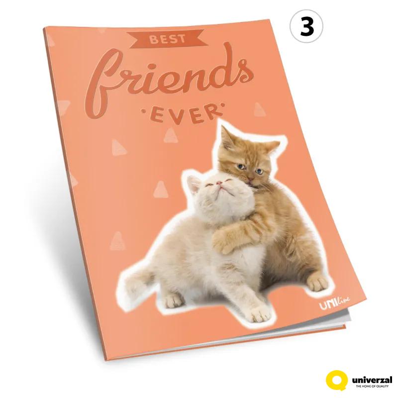 SVESKA A5 ČISTA 52L ANIMALS 80g UNL-0746 