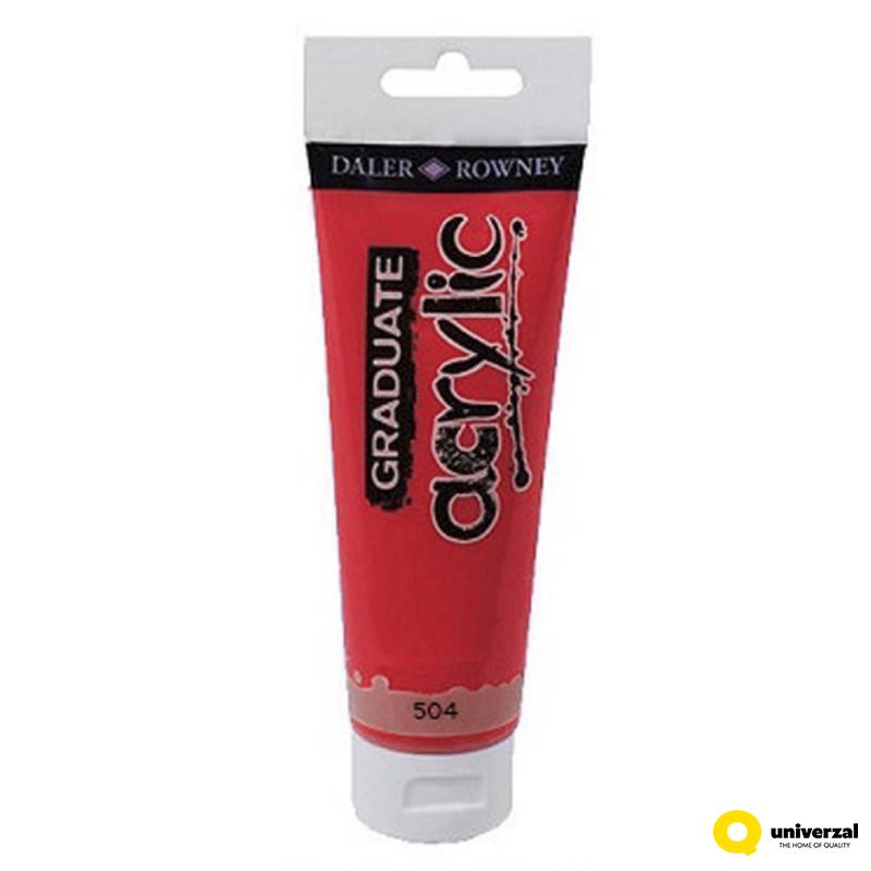 BOJA AKRILNA 120ML CRVENA CADMIUM DEEP123120504 GRADUATE 