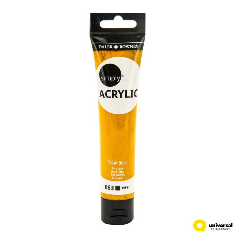 BOJA AKRILNA 75ML ŽUTA OCHRE 126975663 SIMPLY 