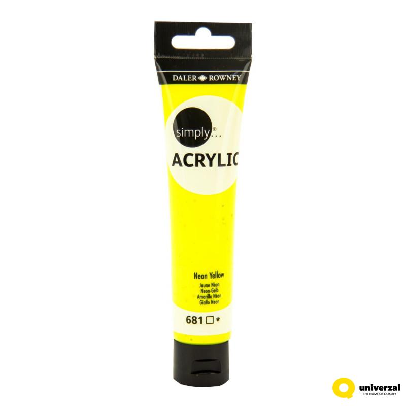 BOJA AKRILNA 75ML ŽUTA NEON 126975681 SIMPLY 
