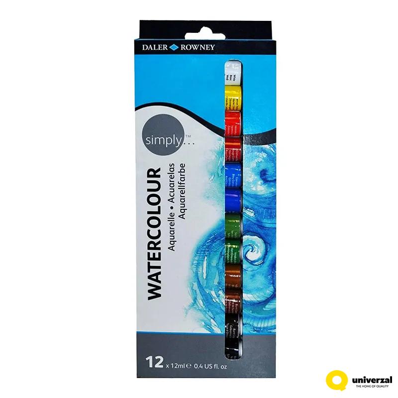 TEMPERE 12/1 WATERCOLOUR SET 12x12ml 134500100 SIMPLY 