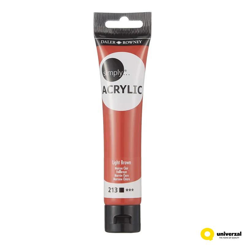 BOJA AKRILNA 75ML BRAON SVETLA 126975213 SIMPLY 
