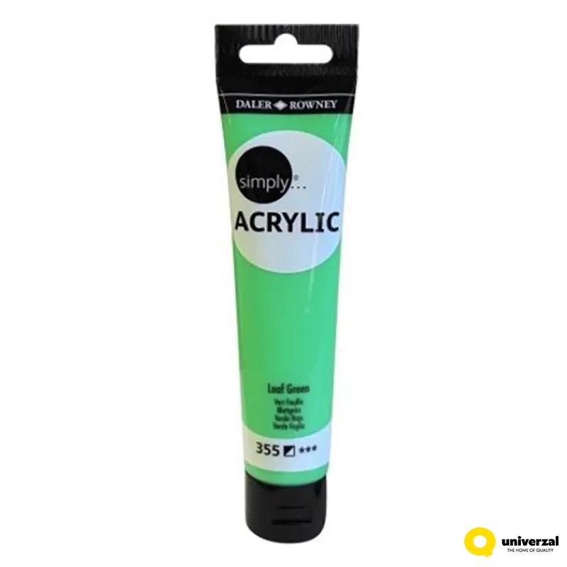 BOJA AKRILNA 75ML ZELENA NEON 126975349 SIMPLY 