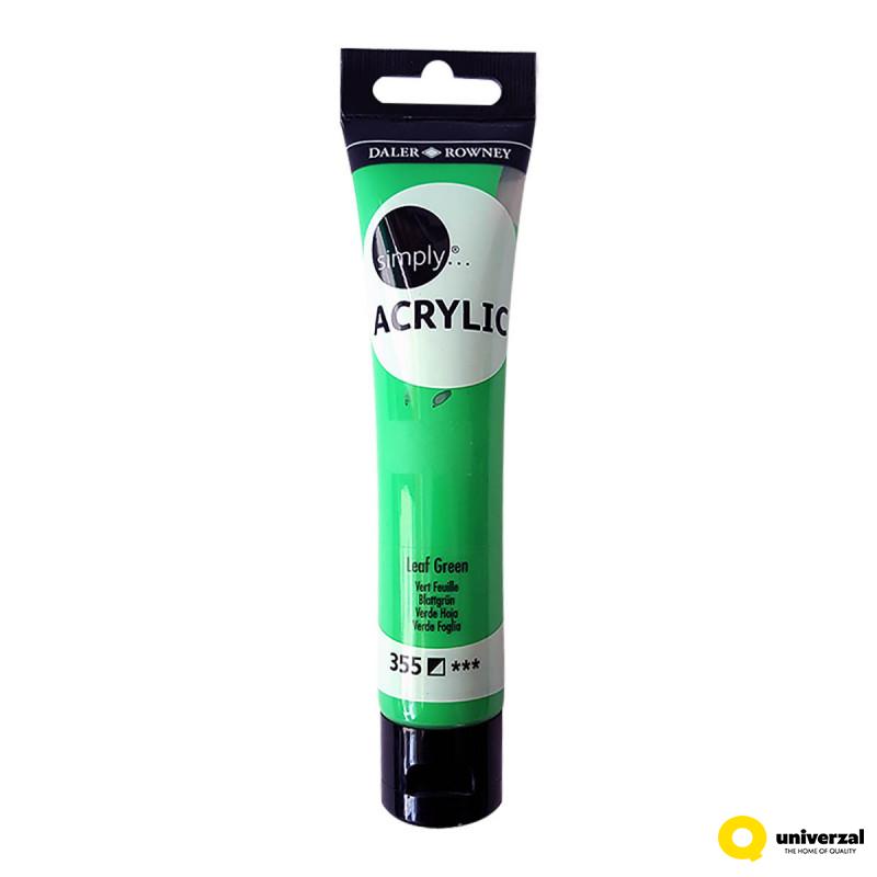BOJA AKRILNA 75ML ZELENA LF 126975355 SIMPLY 